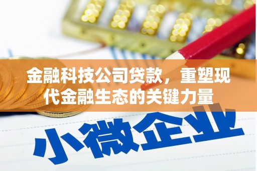 招远金融科技公司贷款，重塑现代金融生态的关键力量
