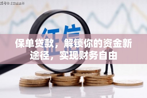 招远保单贷款，解锁你的资金新途径，实现财务自由