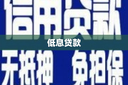 招远低息贷款